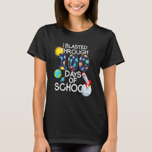 I Blasted Through 100 Days Of School 100th Day Tea T-Shirt