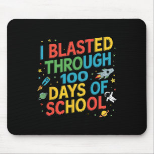 I Blasted Through 100 Days Of School Astronaut Spa Mouse Mat