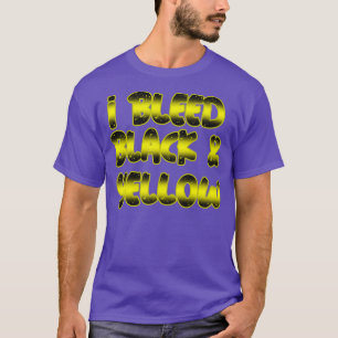 I bleed black and yellow pittsburgh football T-Shirt