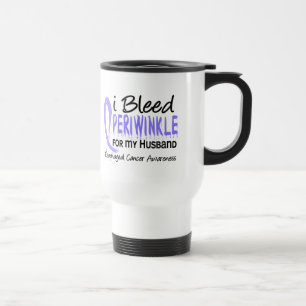 I Bleed Periwinkle For Husband Oesophageal Cancer Travel Mug