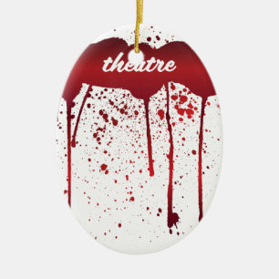 I Bleed Theatre 1 Ceramic Tree Decoration