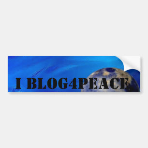 I Blog4Peace Bumper Sticker
