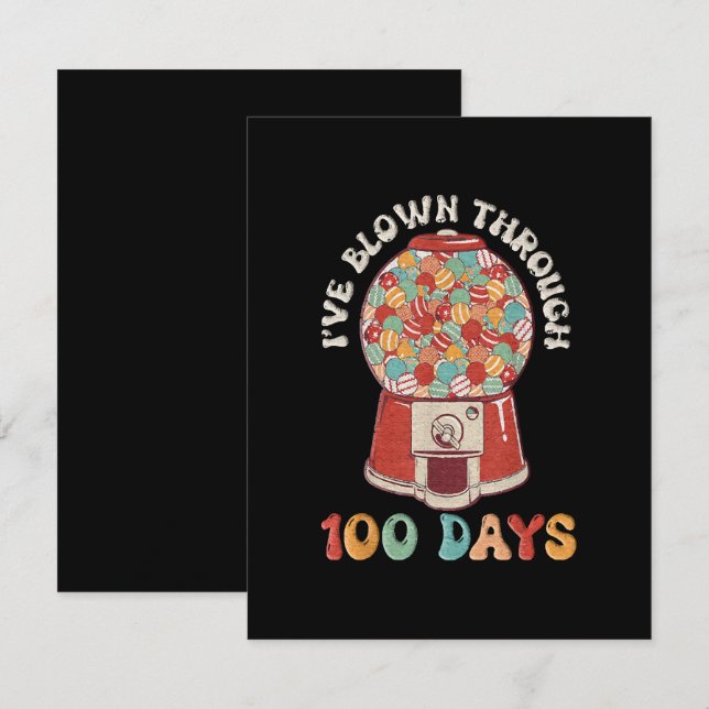 I Blown Through 100 Days Enclosure Card (Front/Back)