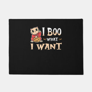 I Boo What I Want Cat Funny Halloween Doormat