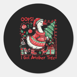 I Bought Another Vintage Tree Merry Goosemas Chris Classic Round Sticker