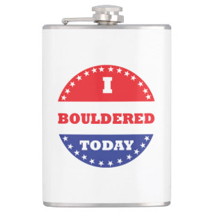 I Bouldered Today Hip Flask