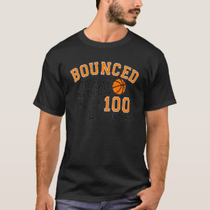 I Bounced My Way Through 100 Days Basketball Playe T-Shirt
