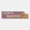 I Brake for Squirrels Bumper Sticker
