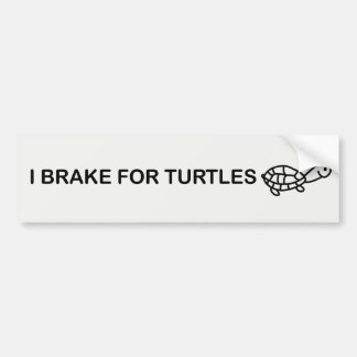 I brake for turtle bumper sticker