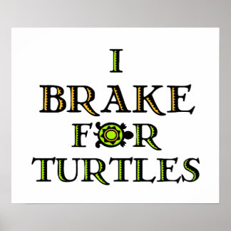 I Brake For Turtles 1 Poster