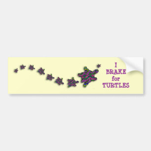 I Brake for Turtles Bumper Sticker