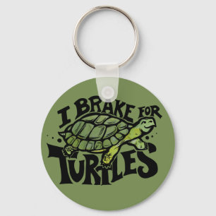 I Brake for Turtles Key Ring