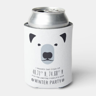 I Braved The Cold to Party!   Funny Winter Favour  Can Cooler
