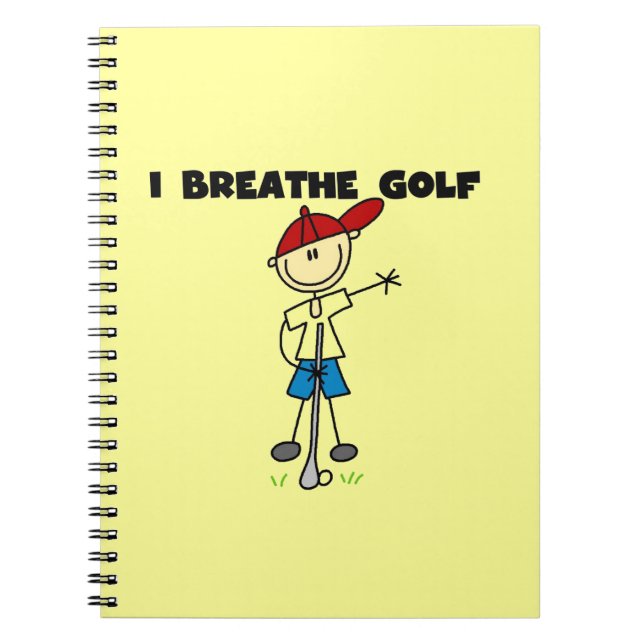 I Breathe Golf Notebook (Front)