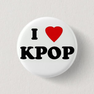 I brochei love kpop 3 cm round badge