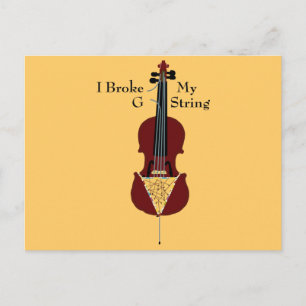 I Broke My G String (Cello) Postcard
