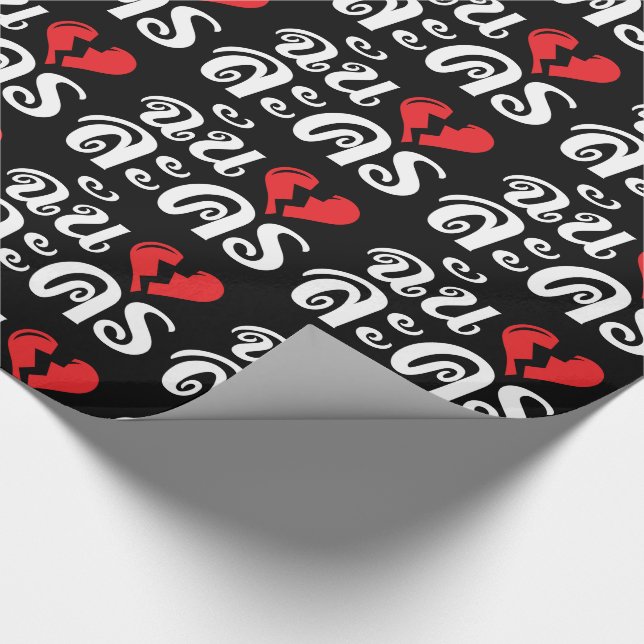 I Broken Heart (Love) Lakhon ★ Thai Language ★ Wrapping Paper (Corner)