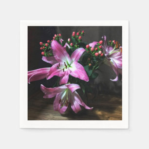 I brought flowers! napkin