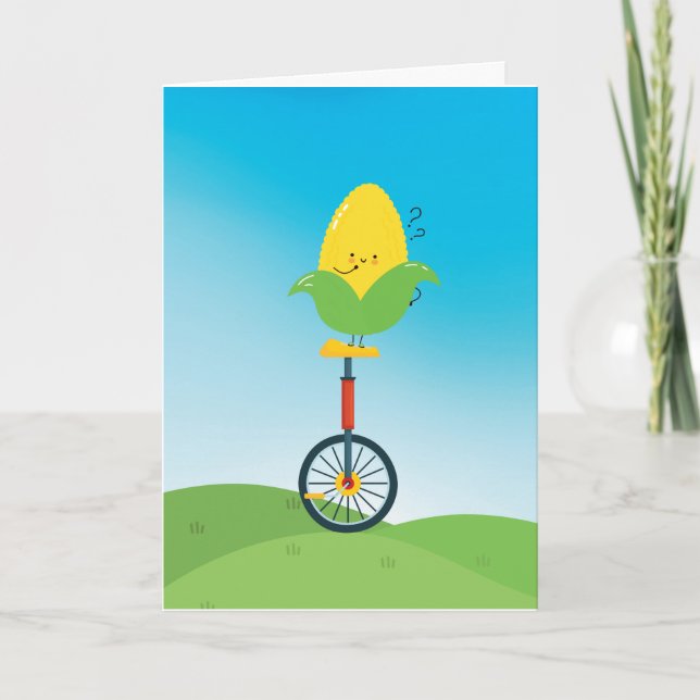 I Brought You A Uni-Corn | Birthday Card (Front)