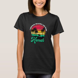 I Browse Beaches And Surf Kemah Surfing Texas Surf T-Shirt