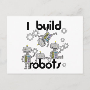I Build Robots Postcard