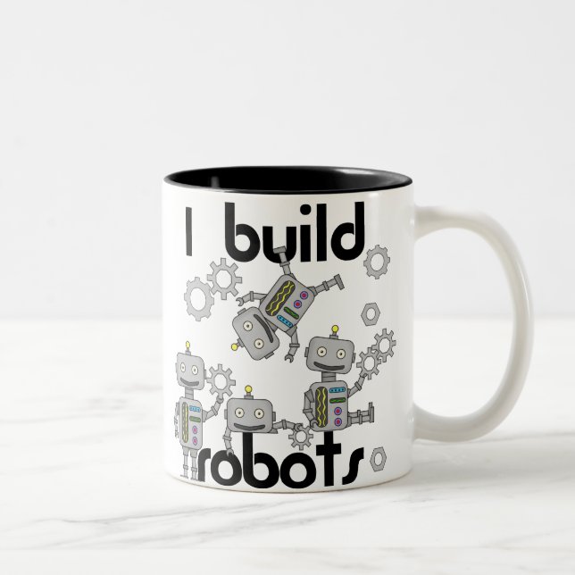 I Build Robots Two-Tone Coffee Mug (Right)