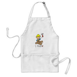 I Build Stick Figure Carpenter Tshirts Standard Apron
