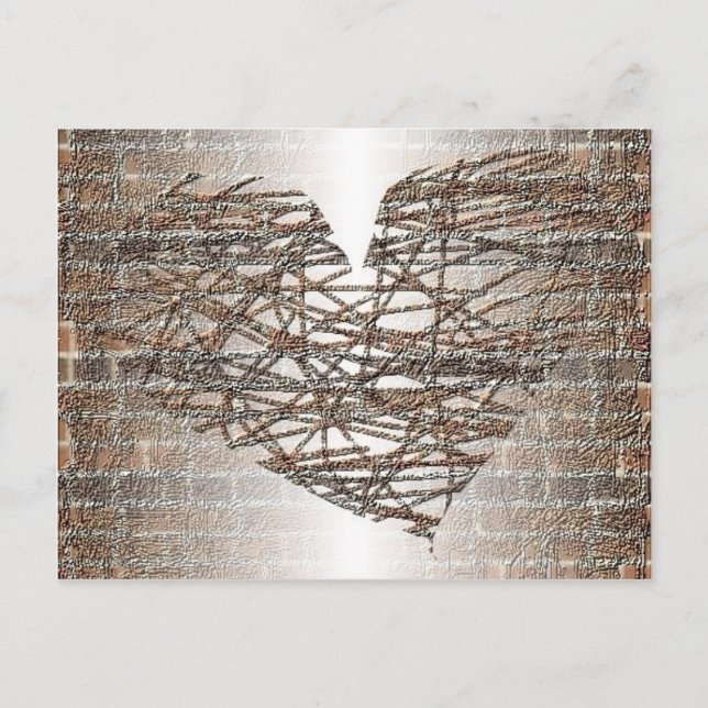 I built a wall around my heart postcard (Front)
