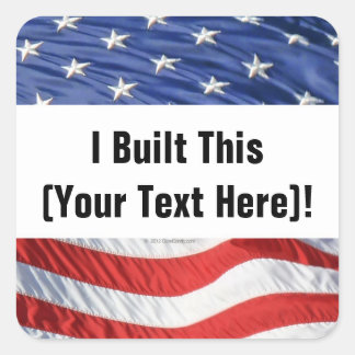 I Built This! Sticker (Personalised)