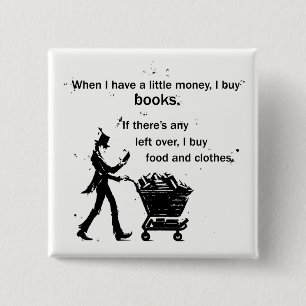 I Buy Books 15 Cm Square Badge