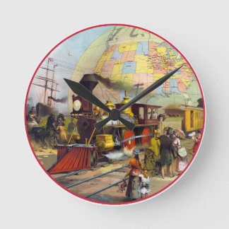 I.C.R.R. 1882 ROUND CLOCK