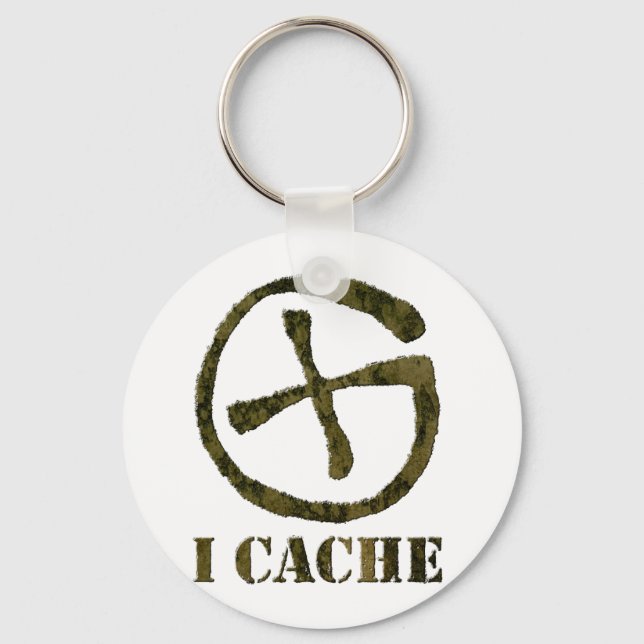 I CACHE keychain (Front)