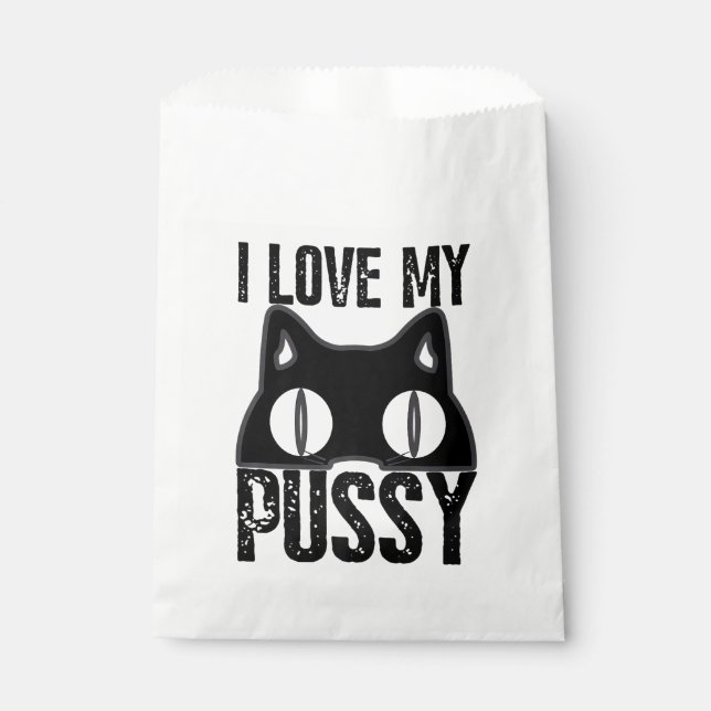 I Call Boo Sheet Black Cat Halloween Ghost Funny P Favour Bags (Front)