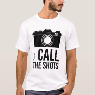 I Call The Shots Vintage Retro Camera Photographer T-Shirt