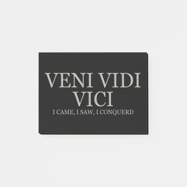I Came, I Saw, I Conquered - Light Post-it Notes (Front)