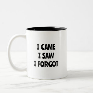 I CAME, I SAW, I FORGOT Mug