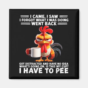 I Came I Saw I Forgot What I Was Doing Went Back G Magnet