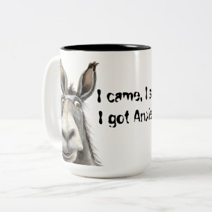 I came, I saw, I got Anxiety Two-Tone Coffee Mug