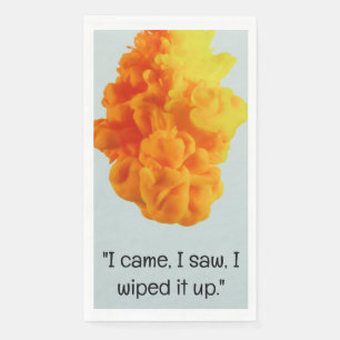 I Came, I Saw, I Wiped It Up Kitchen Towel Napkin