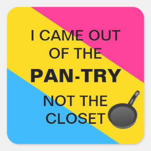 I Came Out of the Pan-Try not the Closet Sticker