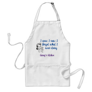 I Came Saw Forgot Forgetful Funny Standard Apron