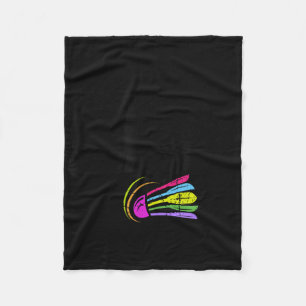 I Came To Smash Badminton Player Distressed Shuttl Fleece Blanket