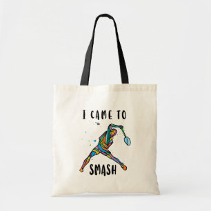 I Came To Smash Badminton Player Sports Gift Tote Bag