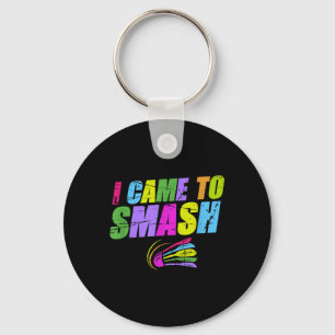 I Came To Smash Funny Badminton Mum Dad Key Ring
