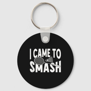 I Came To Smash Funny Badminton Player Key Ring