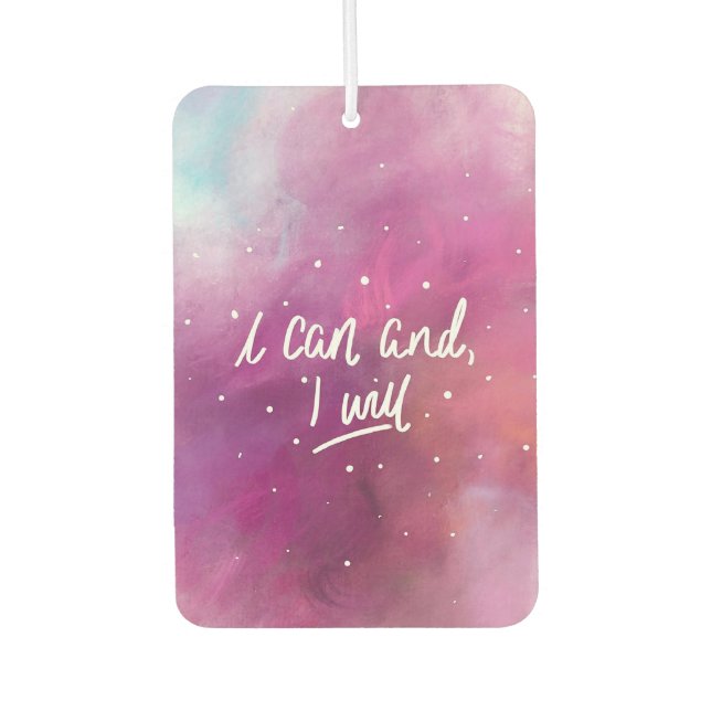 I can and I will Car Air Freshener (Front)