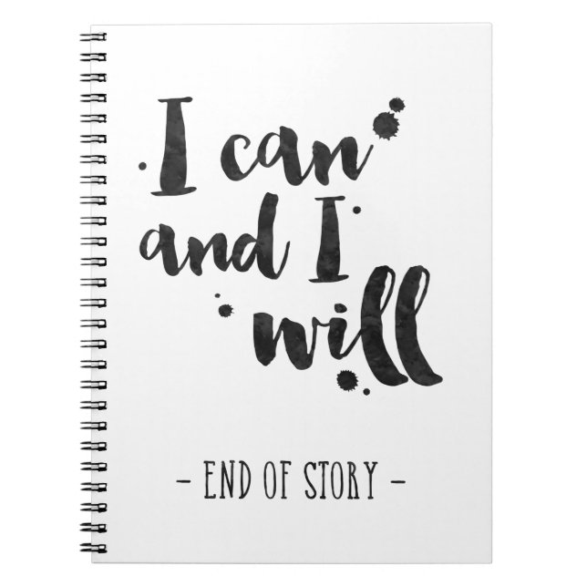 I Can And I Will - Inspirational Journal (Front)