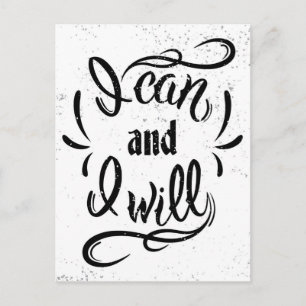 I Can And I Will Postcard