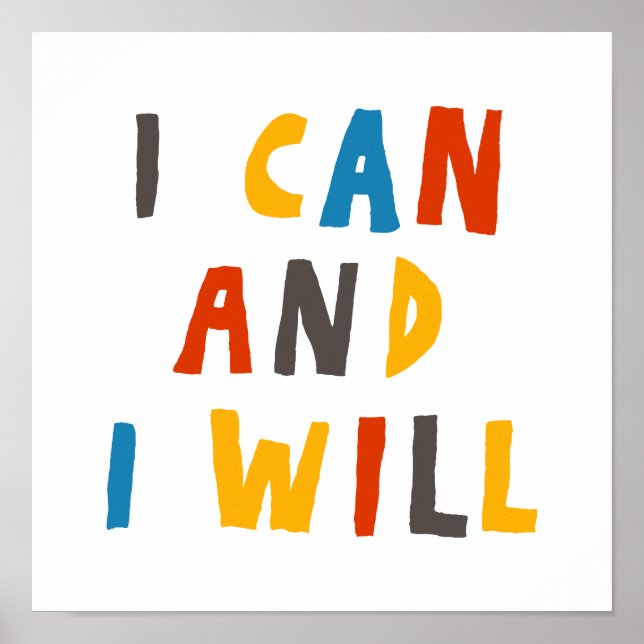 I Can And I Will Poster (Front)
