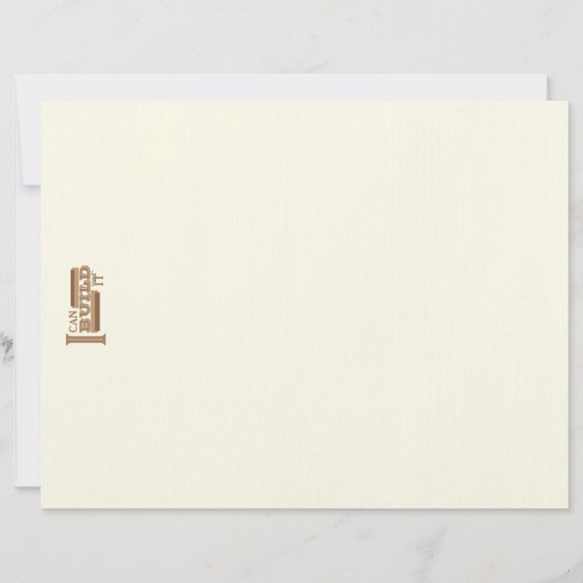 I Can Build It 8.5" x 11" Letterhead and Envelope (Front)